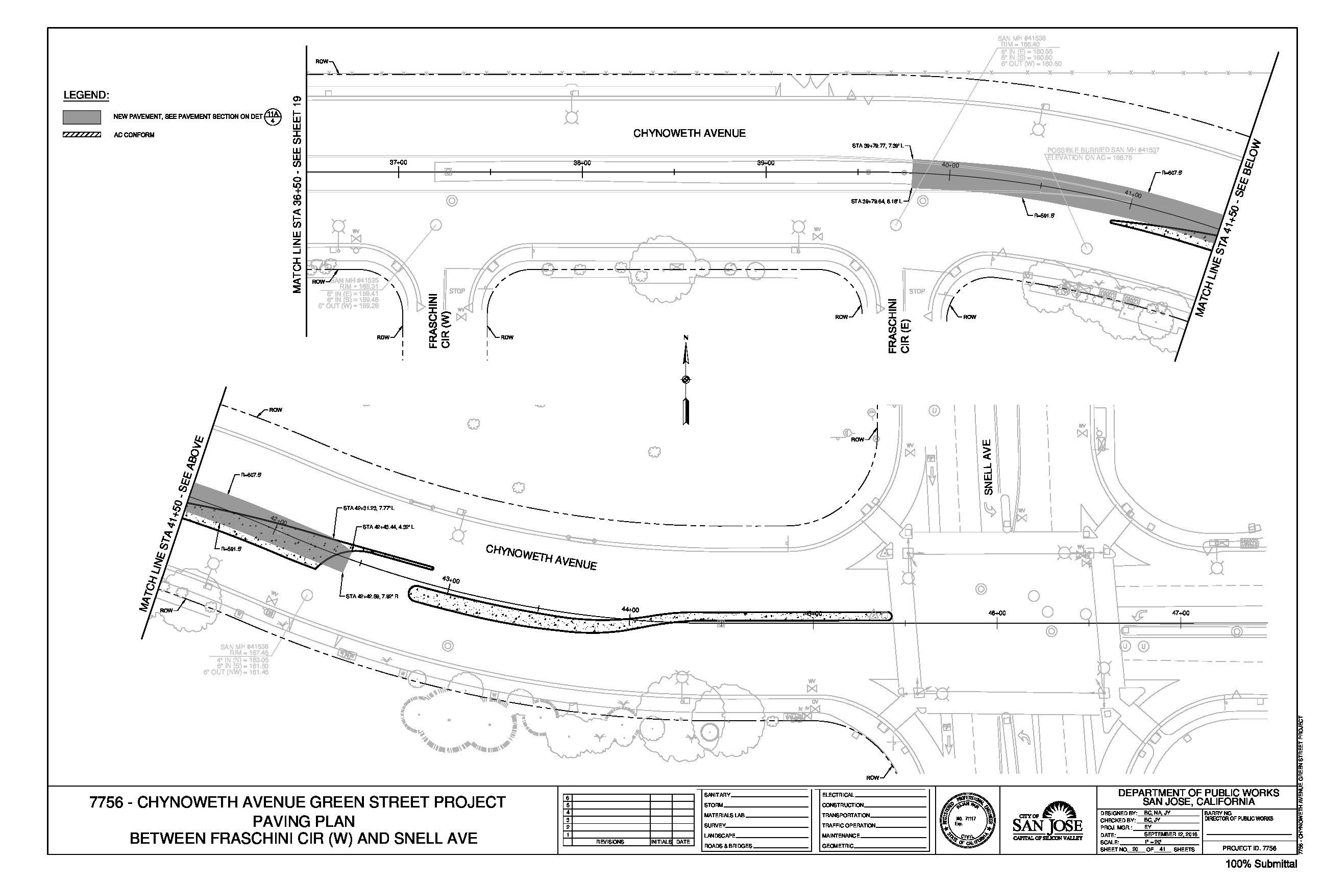 Chynoweth Avenue Green Street Project Plans