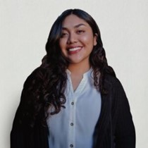 Gloria Alonso Cruz smiling in white shirt