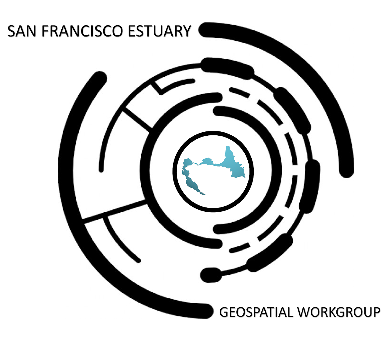 SFEGWG logo SF Estuary Geospatial Working Group logo