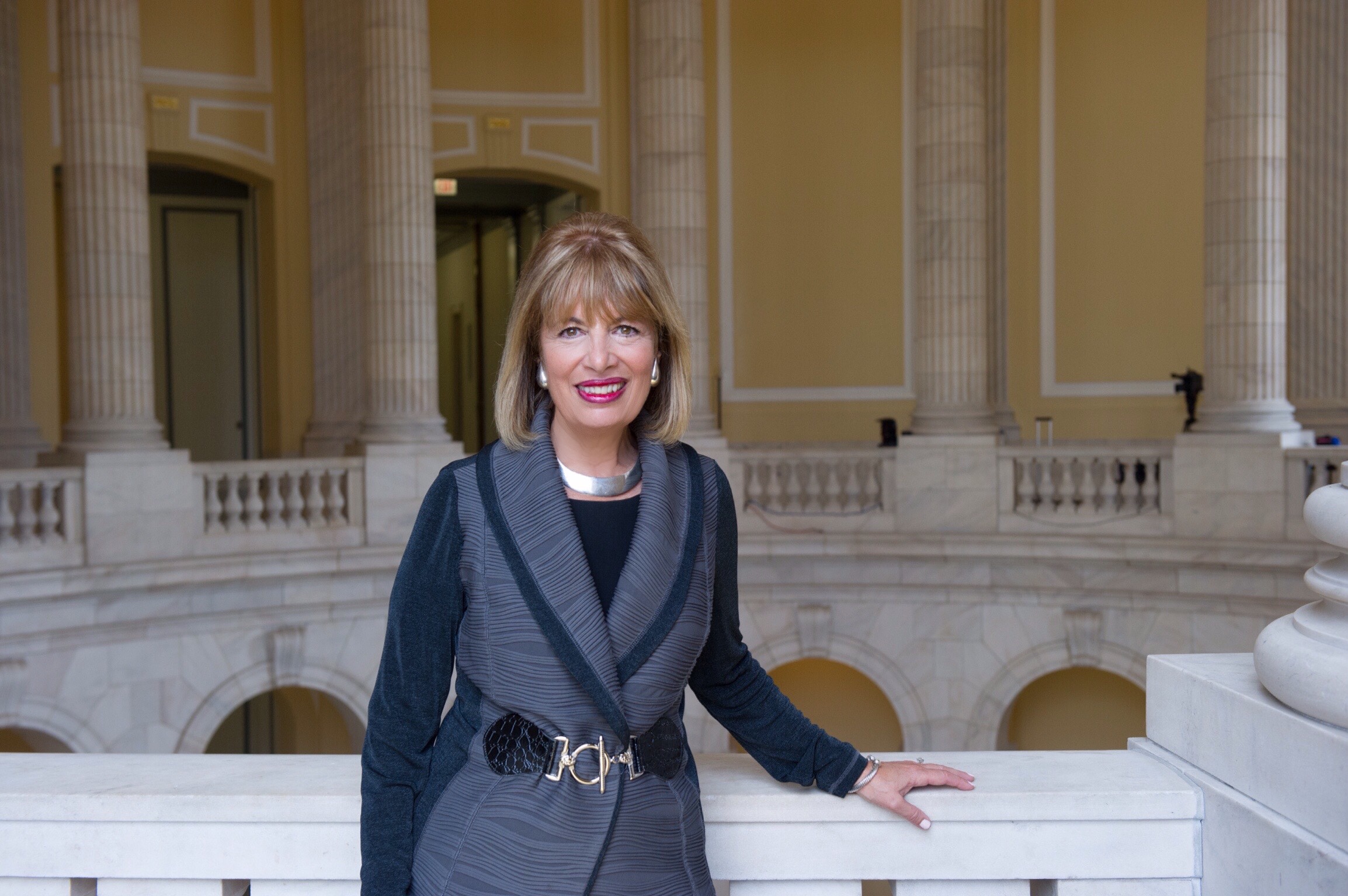 Rep. Jackie Speier in a gray jacket