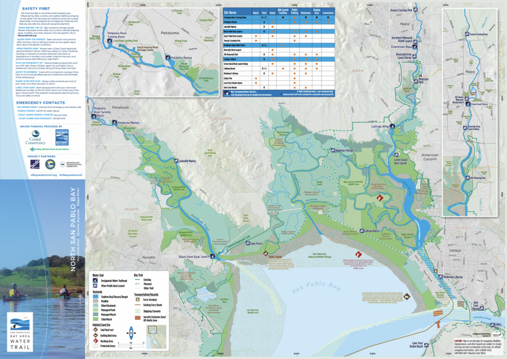 North Bay Water Trail Map
