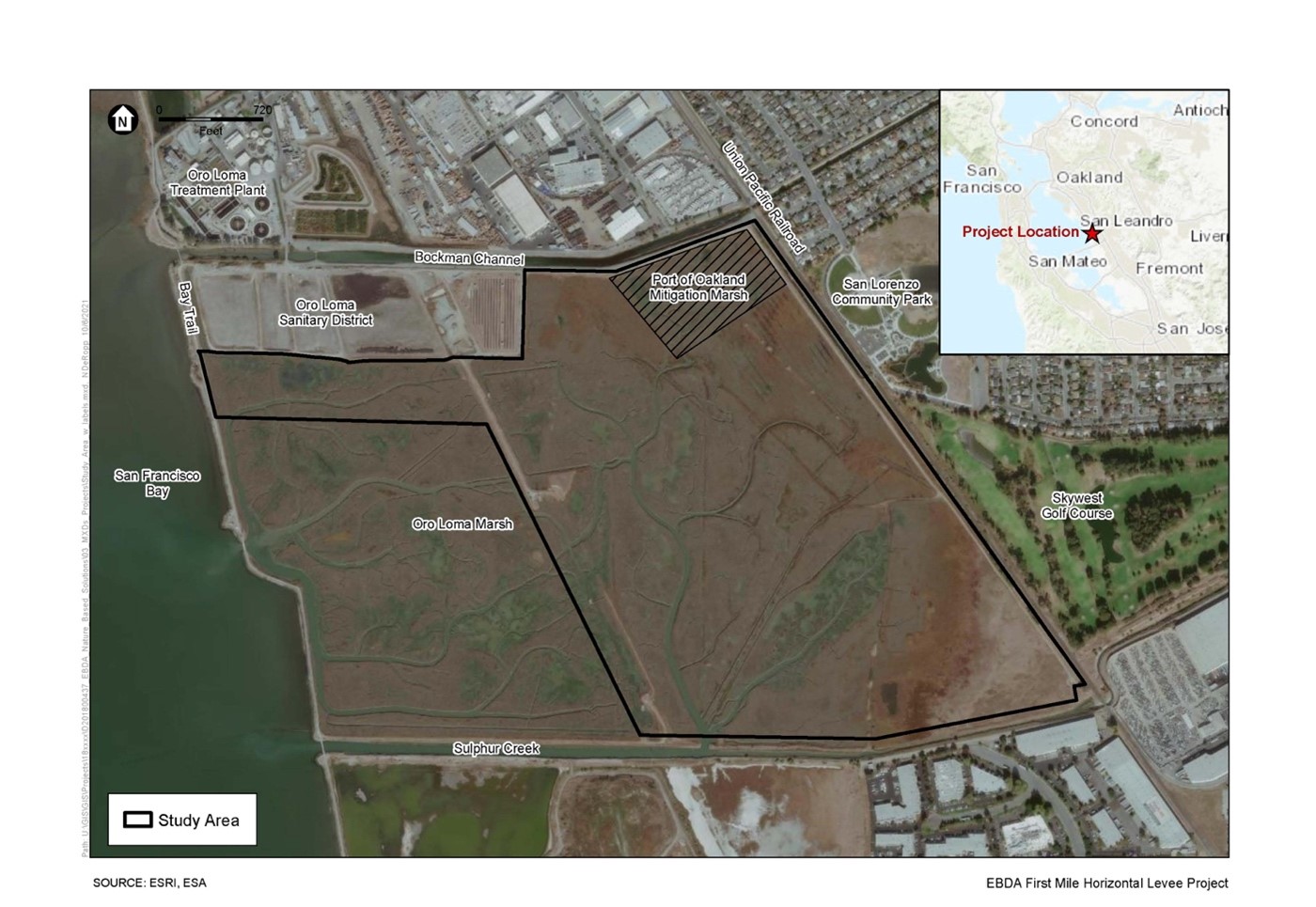 first mile project location map image