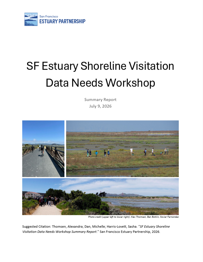 Full cover page for the Shoreline Visitation Data Needs Report Full cover page for the Shoreline Visitation Data Needs Report