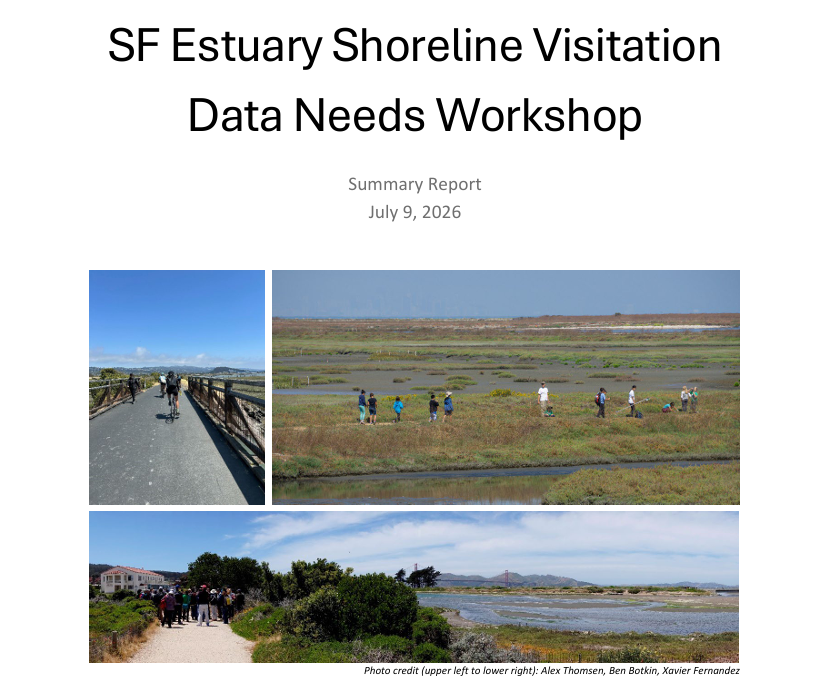 SF Estuary Shoreline Visitation Data Needs Workshops Cover Page Aerial view of Sonoma Raceway